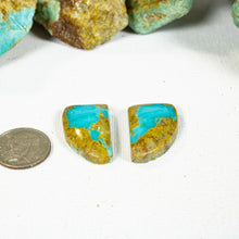 Load image into Gallery viewer, Turquoise Mountain Cabochon Pair