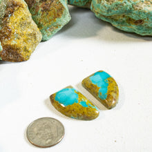 Load image into Gallery viewer, Turquoise Mountain Cabochon Pair