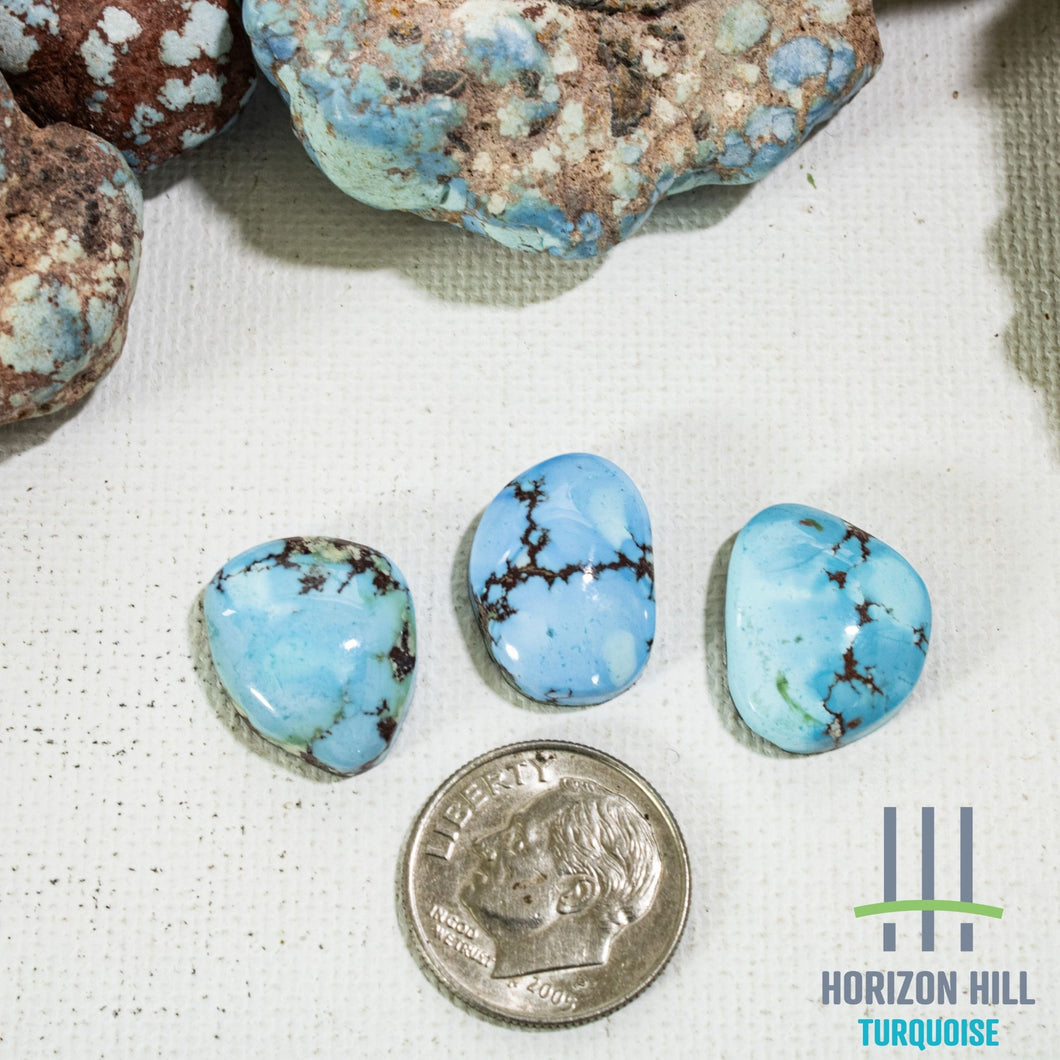 Golden Hill: Cabochon Set of 3