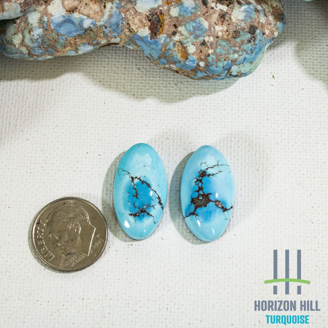 Golden Hill: Cabochon Pair