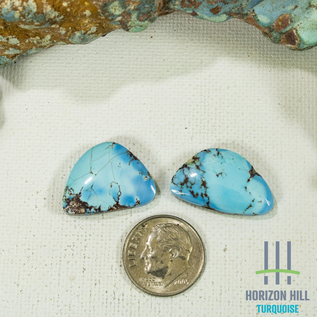 Golden Hill: Cabochon Pair