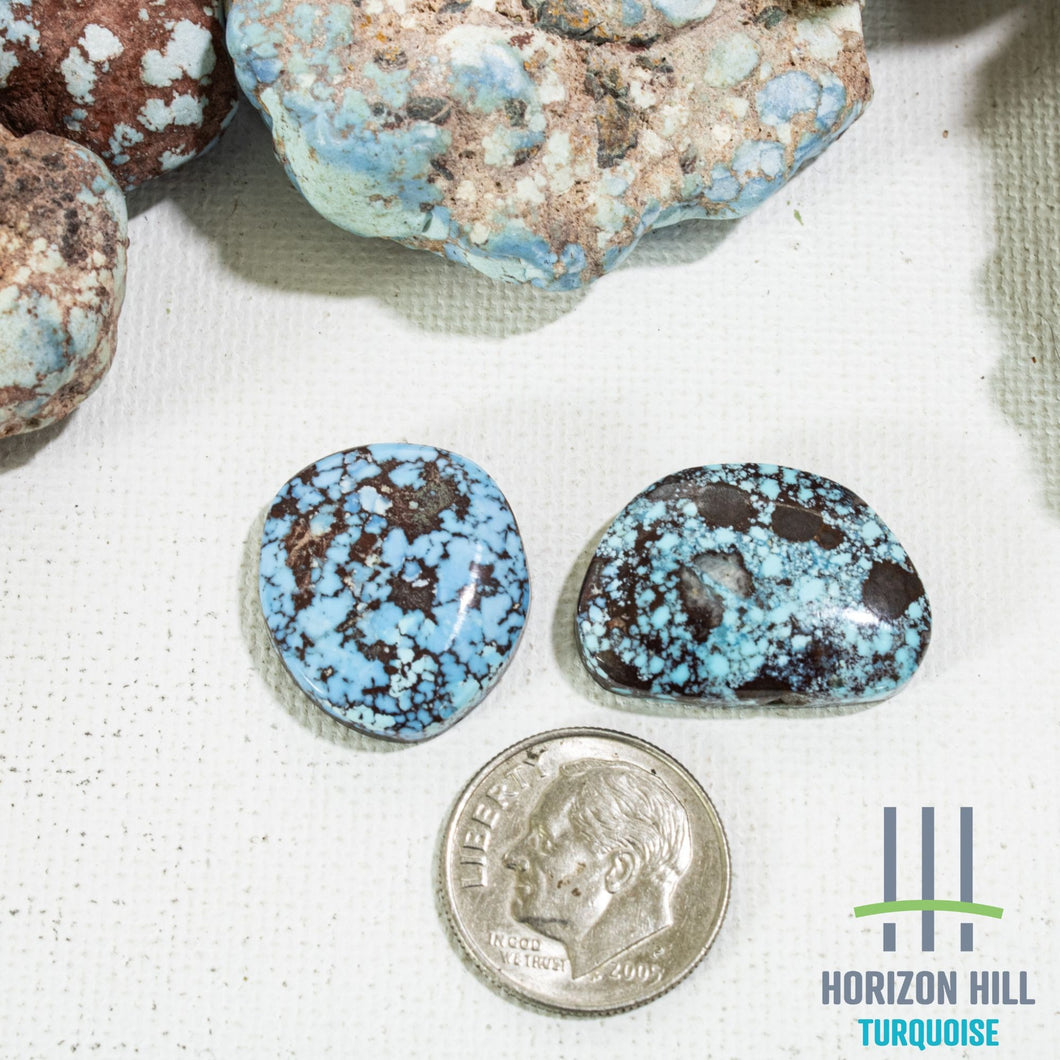 Golden Hill: Cabochon Pair