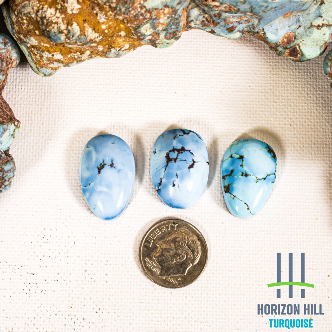 Golden Hill: Cabochon Set of 3