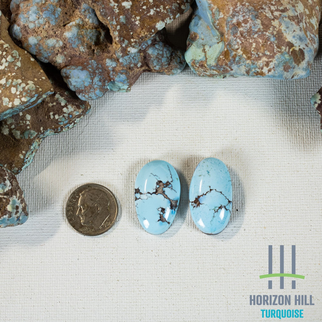 Golden Hill: Cabochon Pair