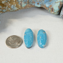 Load image into Gallery viewer, Persian Turquoise Cabochon Pair
